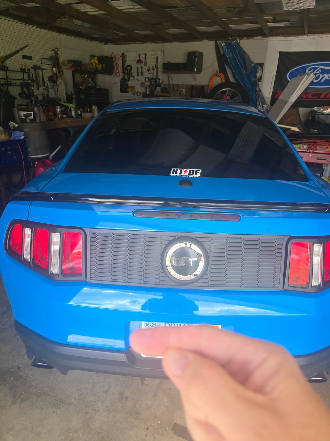 Customer photo review of 6" vinyl KTBF "Shield" sticker/decal