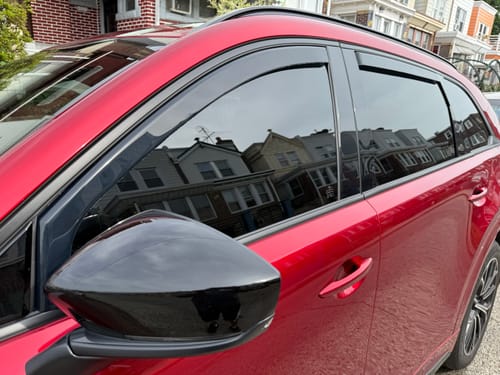 Customer photo review of Fits 2016-2024 Mazda CX-9 In-Channel Vent Window Visors Rain Guards Shade Deflectors
