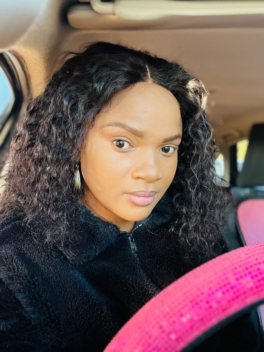 Customer photo review of Brazilian 4x4 Lace Wig - Water Wave 12"