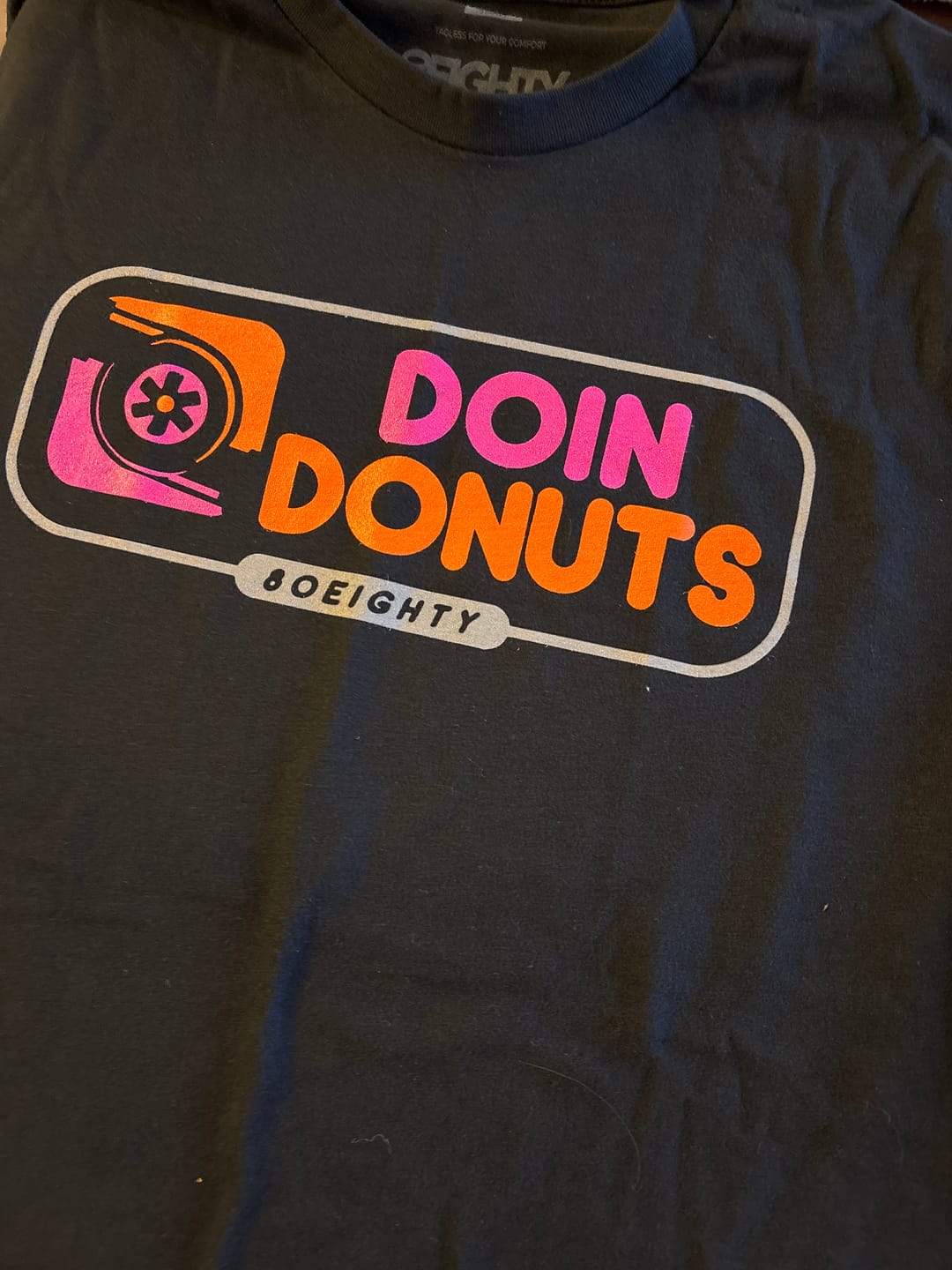 Customer photo review of 80Eighty® Doing Donuts Shirt