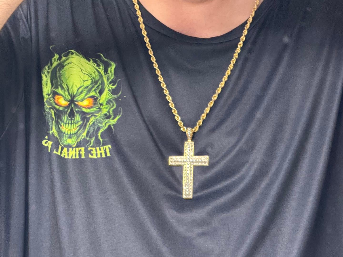 Customer photo review of DON'T LIKE MY ATTITUDE SKULL BASEBALL JERSEY- YHHN2207223KI