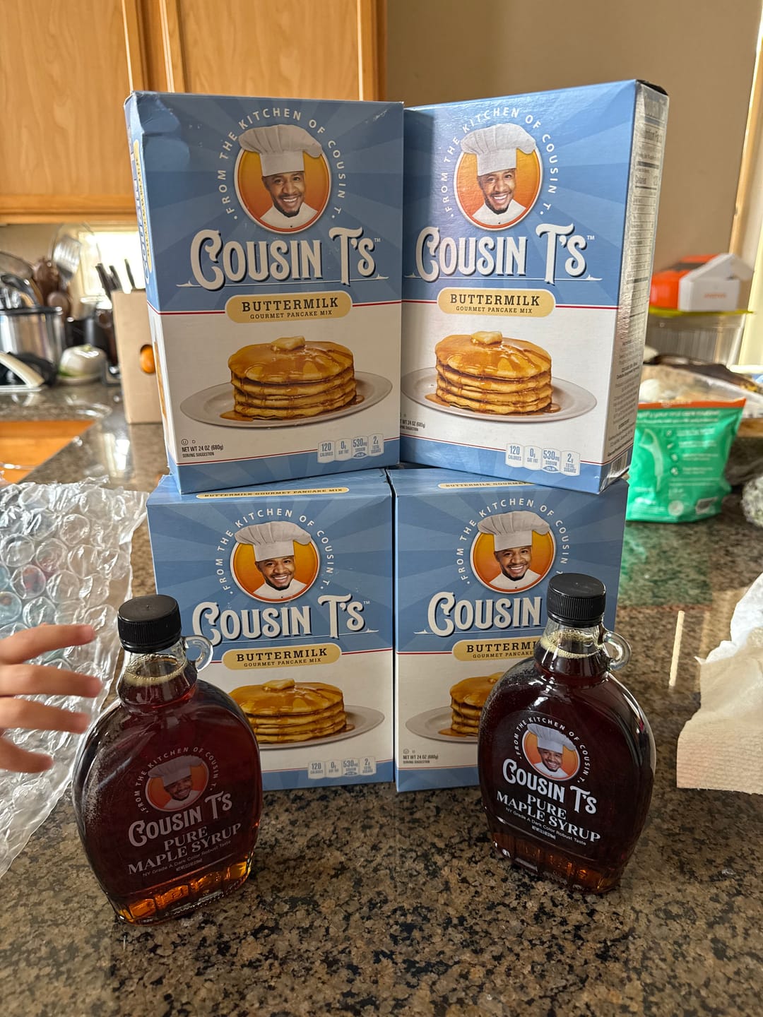 Customer photo review of Cousin T's Buttermilk Gourmet Pancake Mix