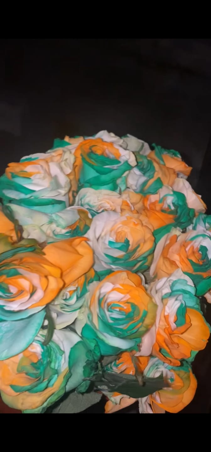 Customer photo review of Irish Flag Roses