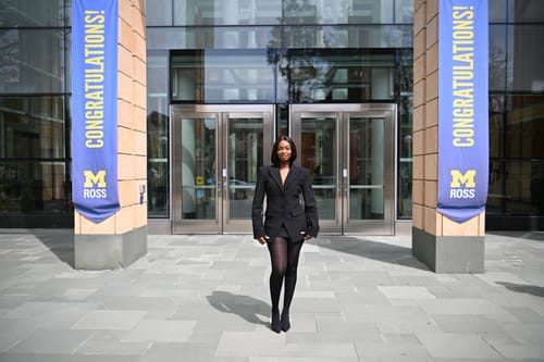 Customer photo review of Suiting Power Shoulder Blazer