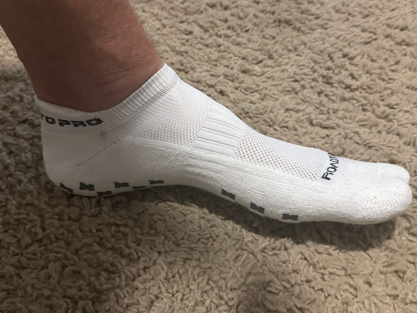 Customer photo review of NEW! 3-Pack RTP ULTRAGRIP V2 Dual sided Non-slip Technology Ankle Socks