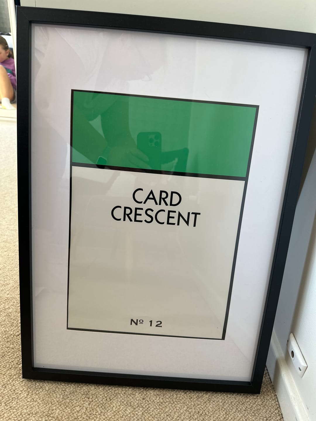 Customer photo review of Personalised Street Name Print
