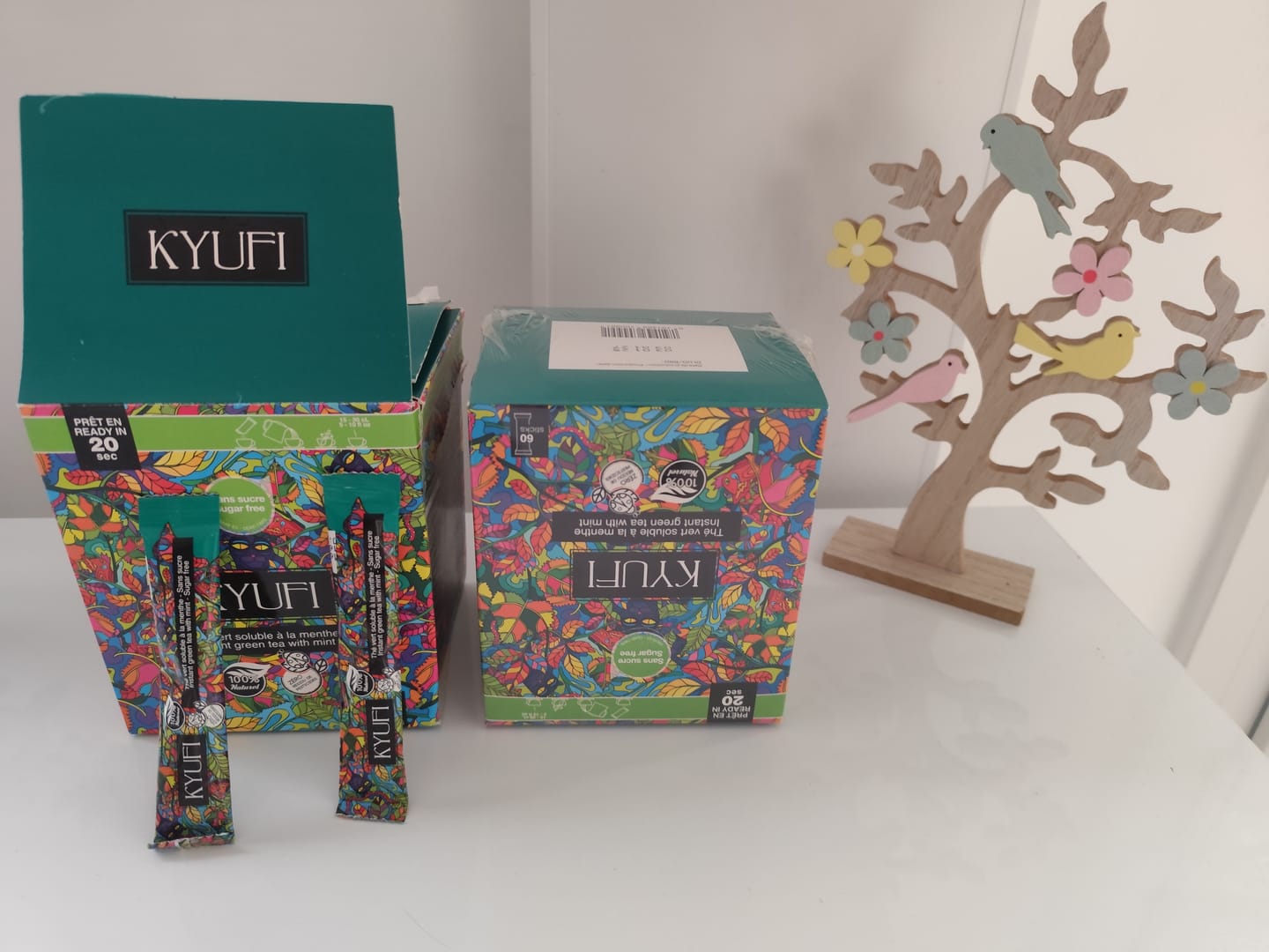 Customer photo review of Thé Vert Instantané À La Menthe - Sans Sucre