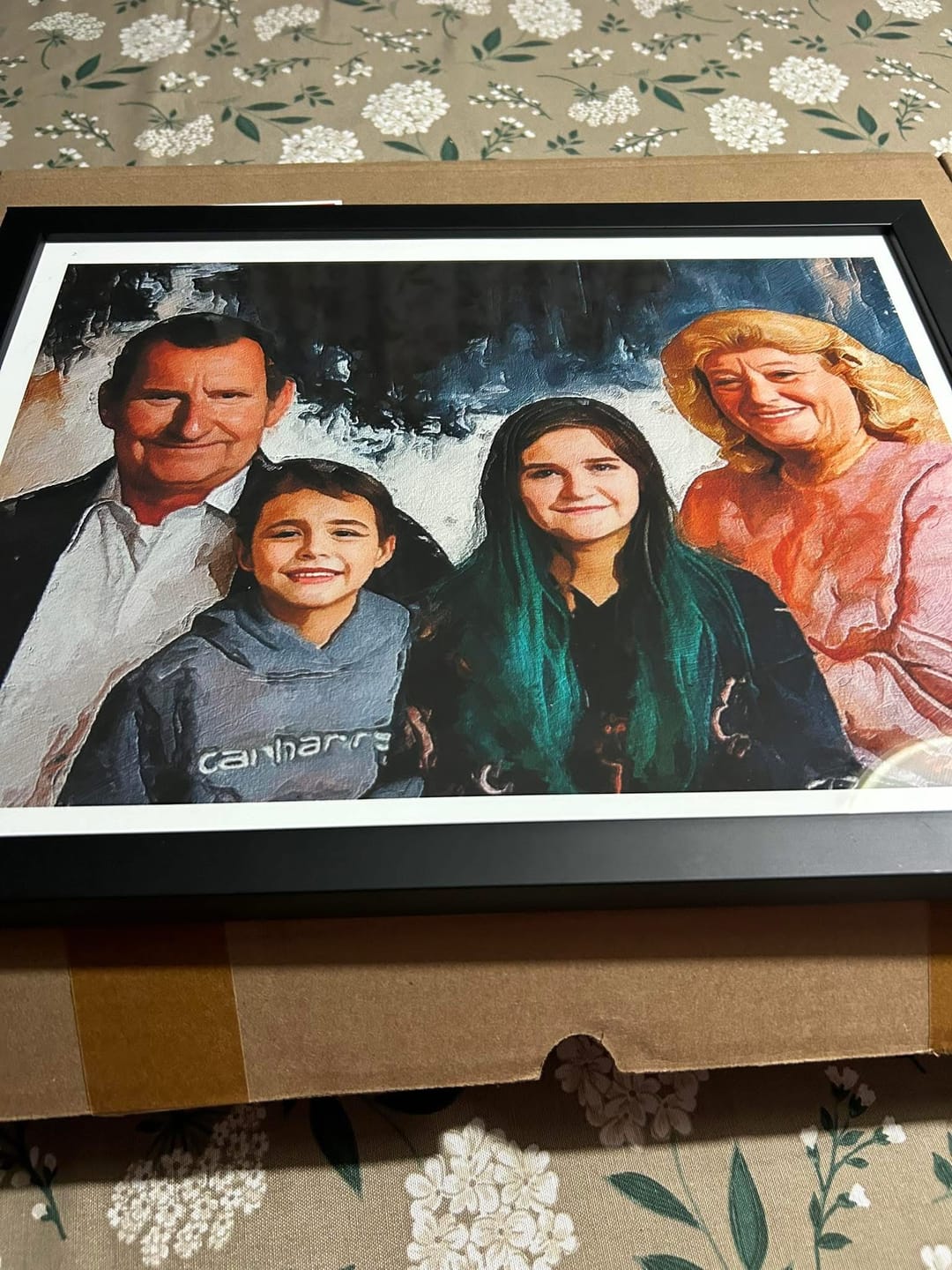 Customer photo review of Custom Family Photo Portrait