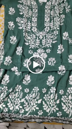 Customer video review of Ferisha Sage Green Long Modal Kurta