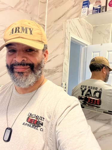 Customer photo review of BEER A DAY TEE