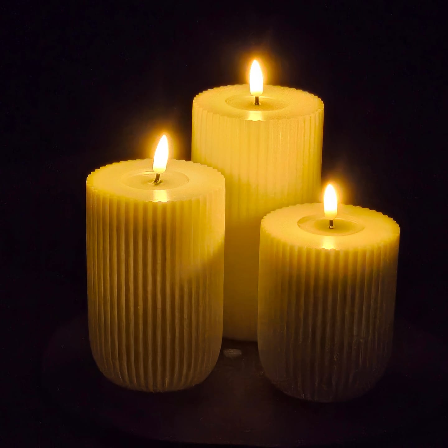 Customer photo review of Solid Stripe LED Bloklys Ø 8 X 10 Cm Hvid
