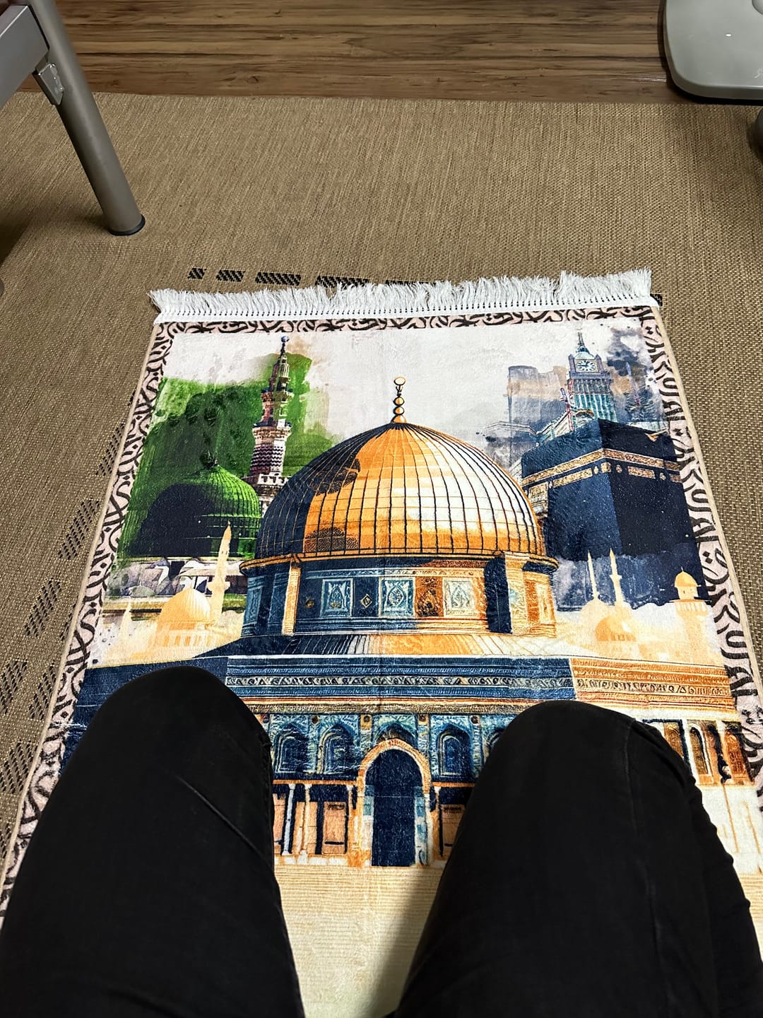 Customer photo review of Al-Haramain & Al-Aqsa  Padded Prayer Mat