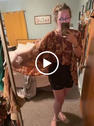 Customer video review of Gold Dust Crop Top 0425 013