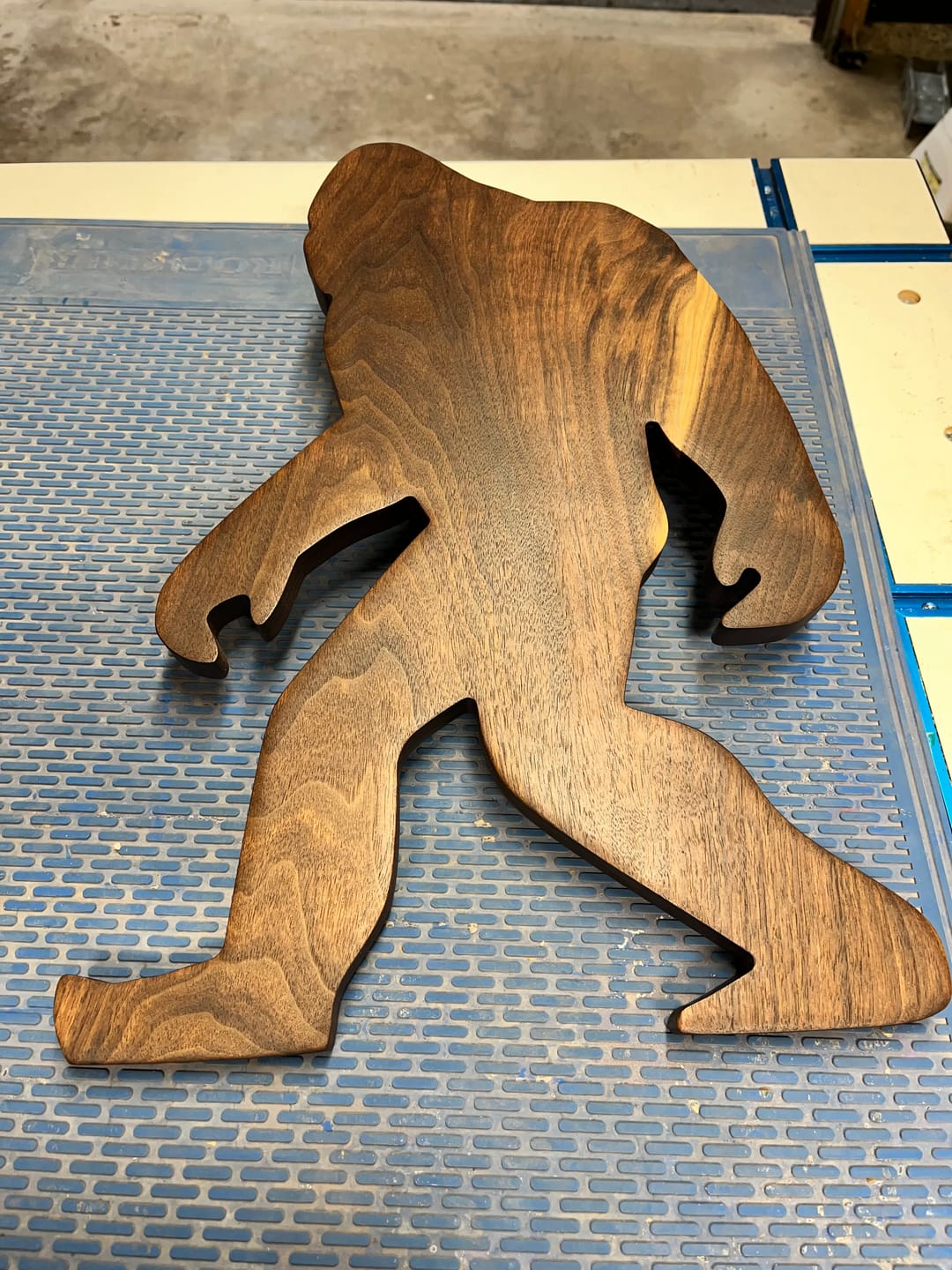 Customer photo review of 16x12" Bigfoot / Yeti / Sasquatch Silhouette Acrylic Router Template