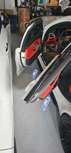 Customer photo review of BMW G SERIES DOOR LIGHTS