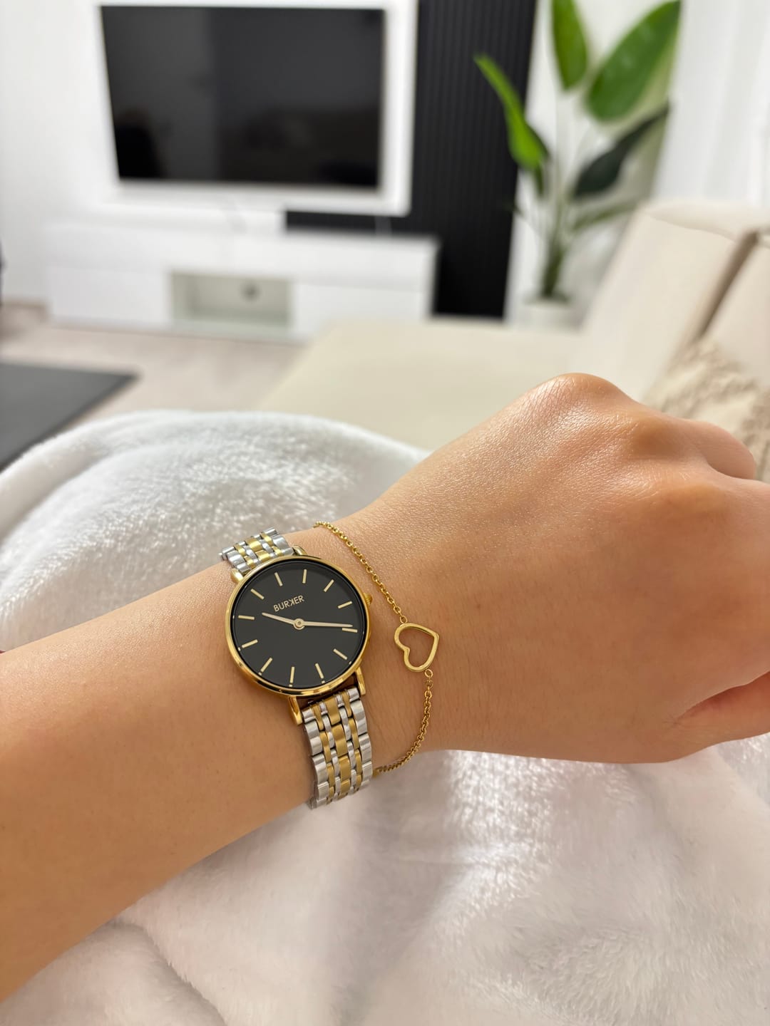 Customer photo review of Ruby Petite Black Gold Silver