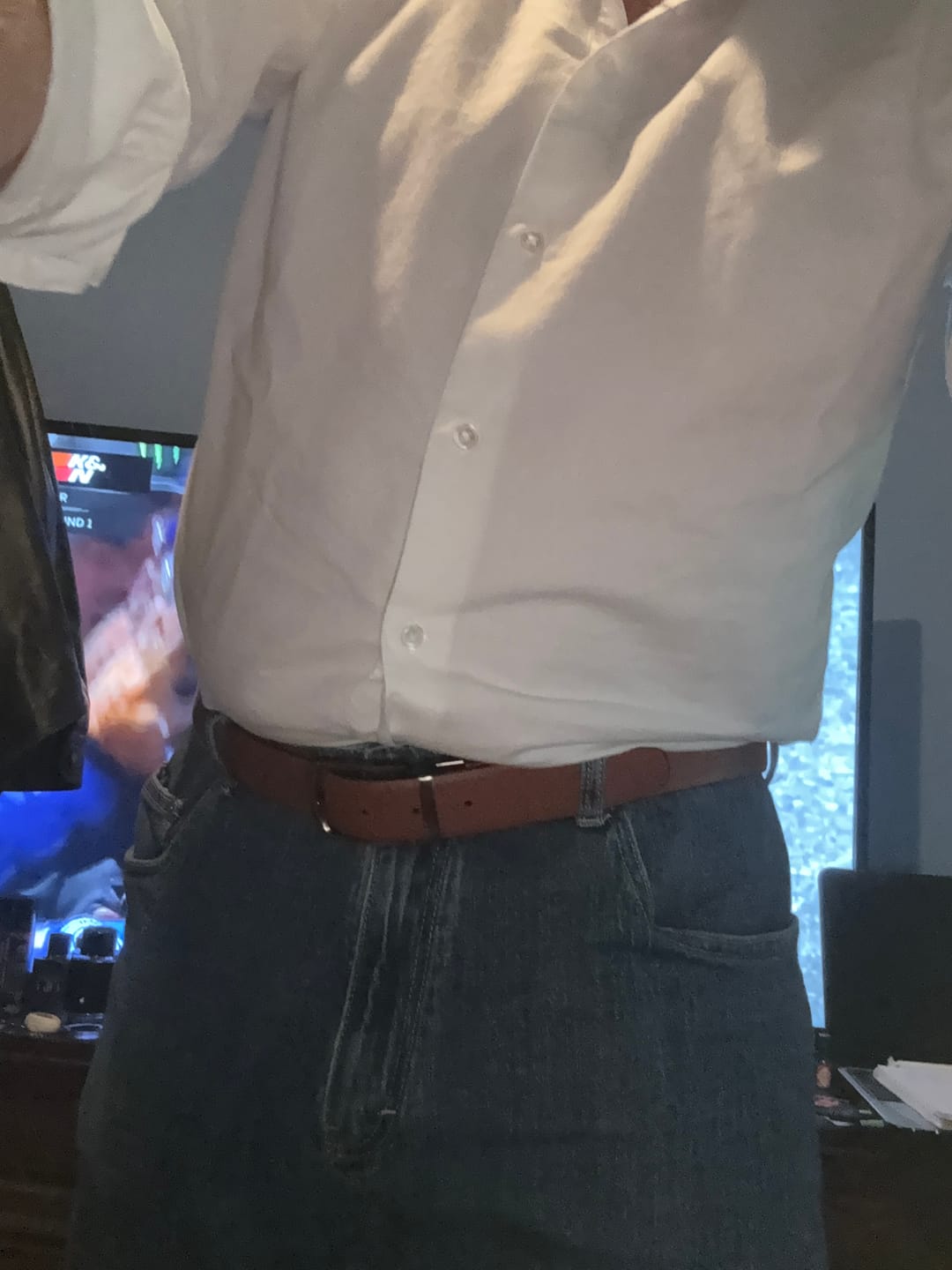 Customer photo review of The Harvey Dent Belt - Reversible Black/Brown 100% Real Leather Belt