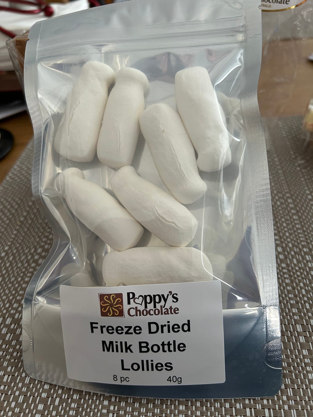 Customer photo review of Freeze Dried Milk Bottle Lollies