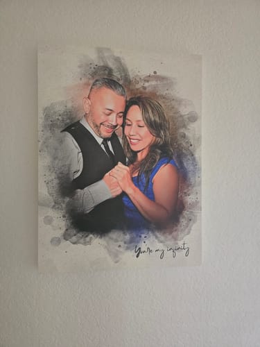 Customer photo review of Personalized photo Painting