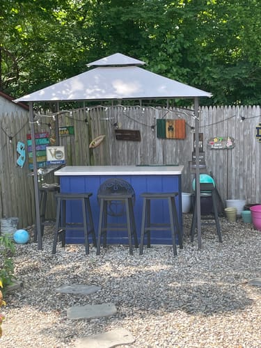 Customer photo review of MASTERCANOPY Grill Gazebo Replacement Canopy Top for Model L-GG001PST-F