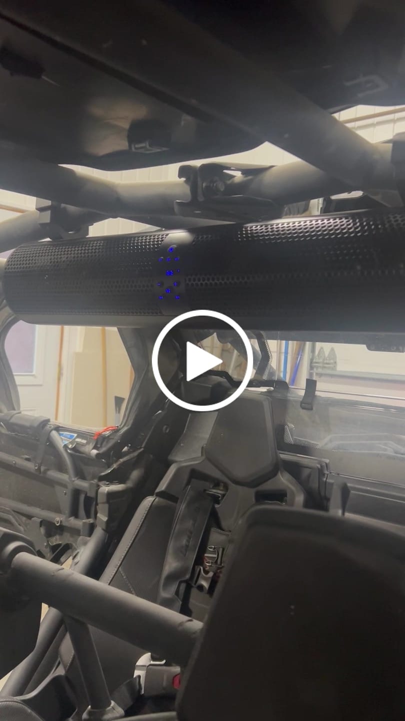 Customer video review of 6 Speaker UTV Bluetooth Sound Bar for 1.56"-2.25" Roll Bar