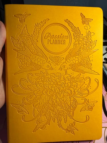 Customer photo review of Daily Planner - Undated - Birds & Bees Yellow