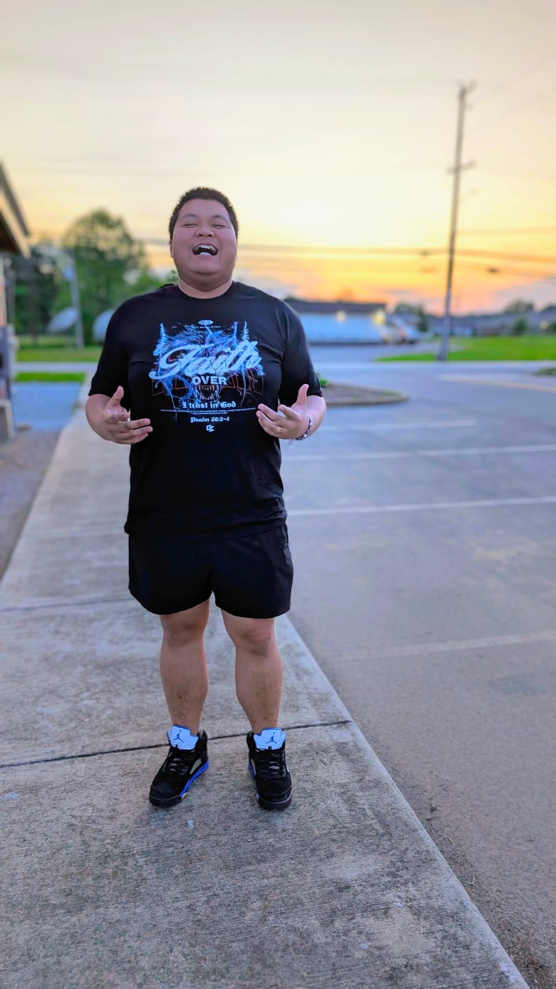 Customer photo review of 'Faith Over Fear' Staple T-Shirt