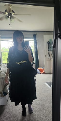 Customer photo review of PRE-ORDER - Victorian Hands Belt in Antique Brass