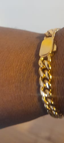 Customer photo review of Cuban Link Set (Gold)