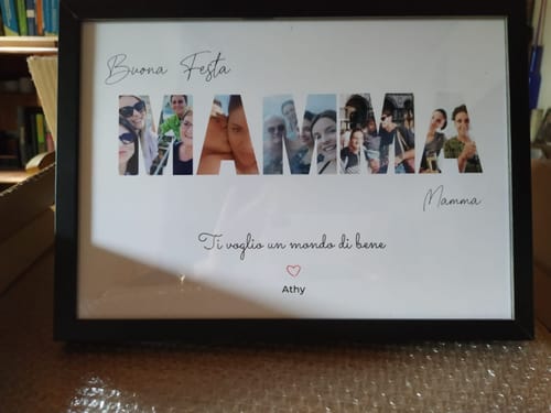 Customer photo review of Buona festa – Poster Personalizzato