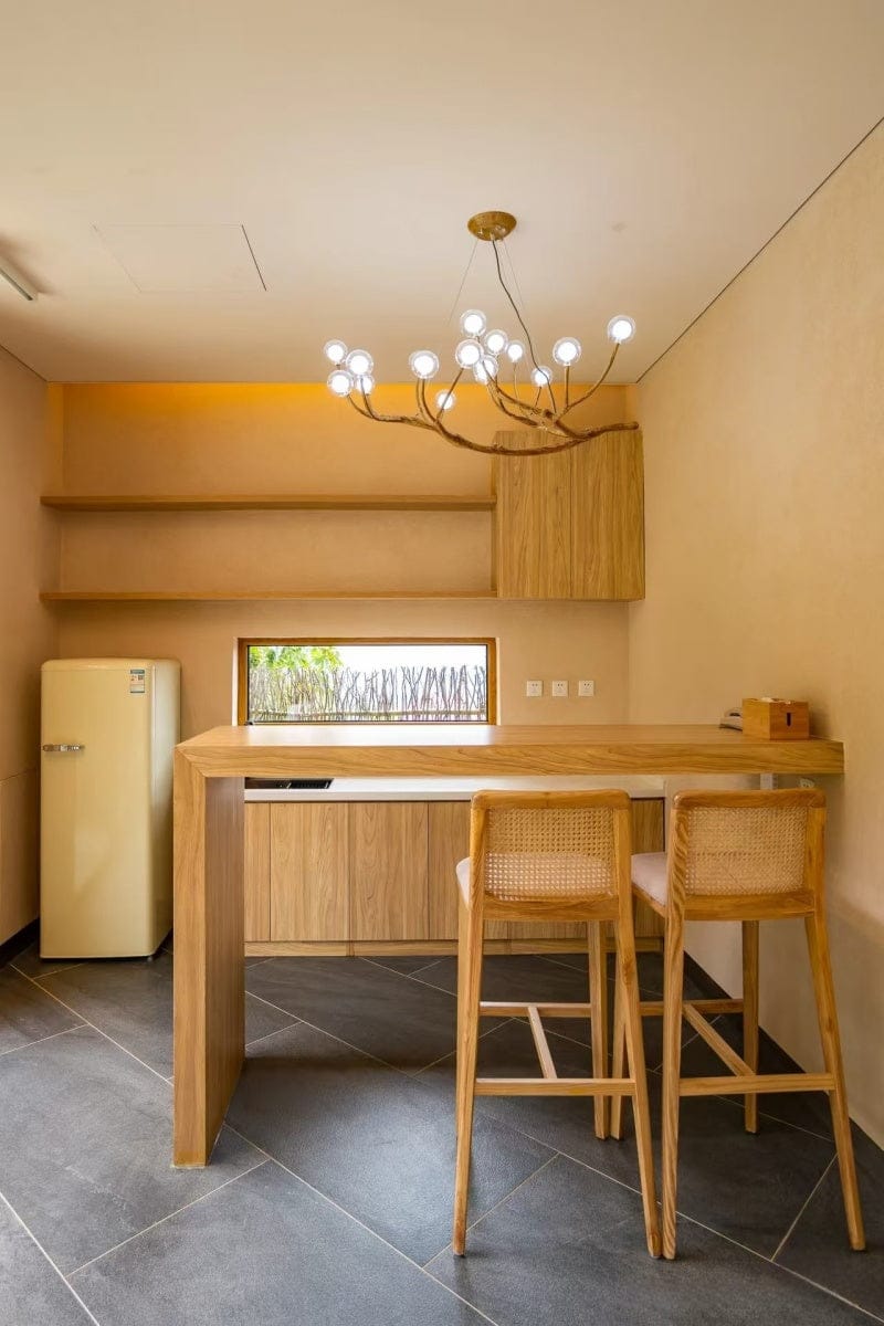Customer photo review of Rustic Tree Branch Chandelier, Dimmable