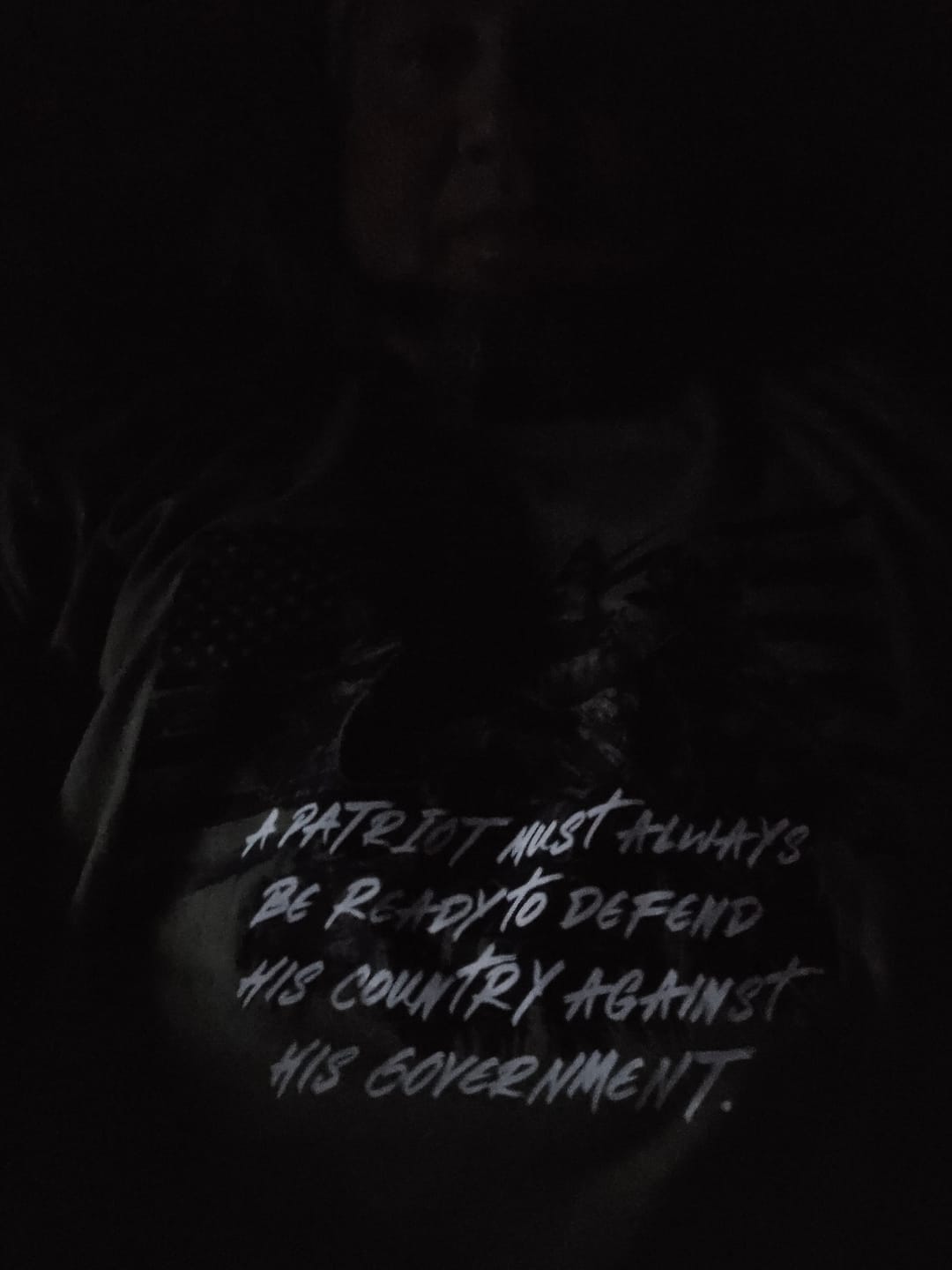 Customer photo review of FAFO Skull & Dagger T-Shirt