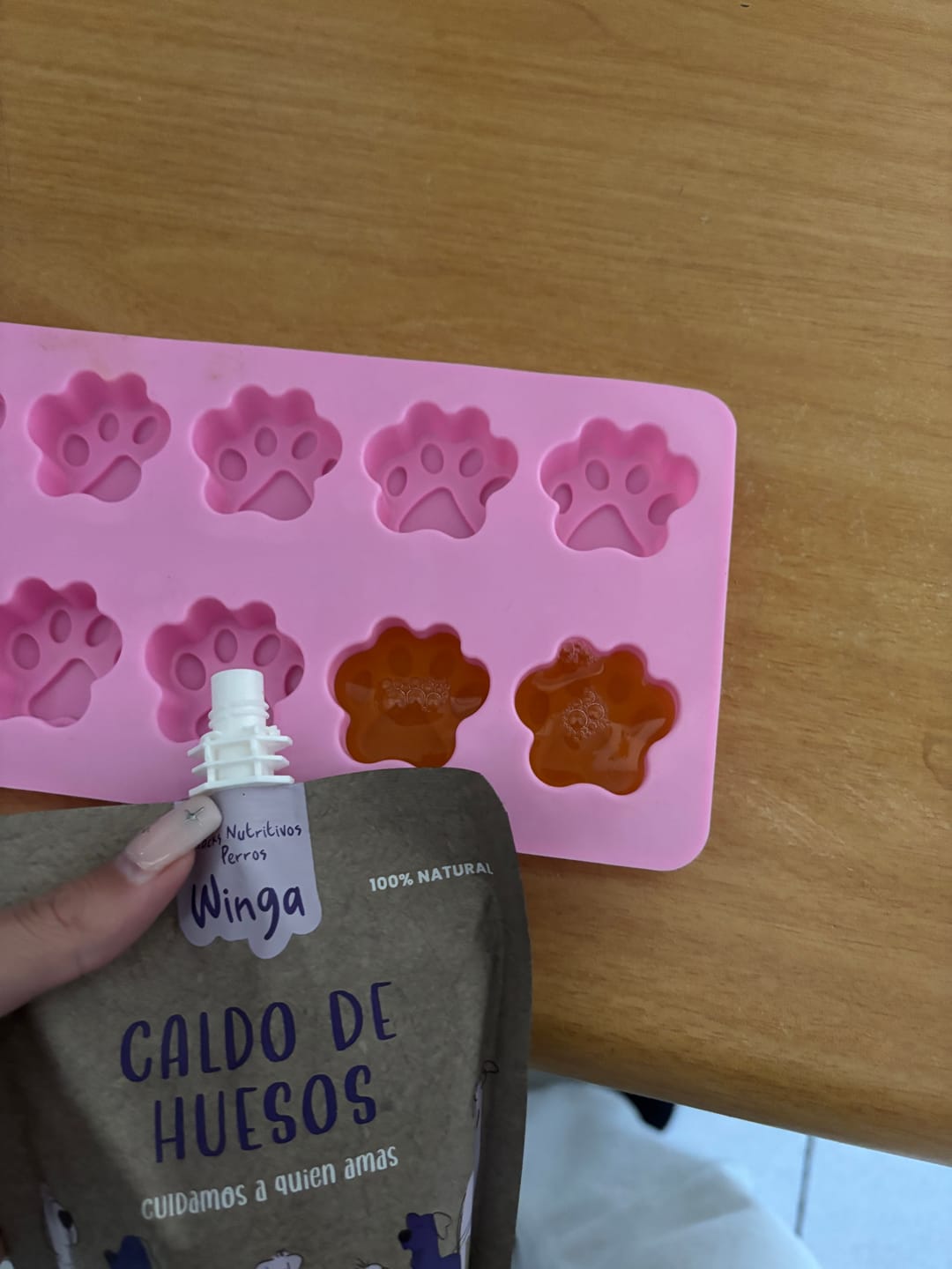 Customer photo review of Caldo de Huesos Perros