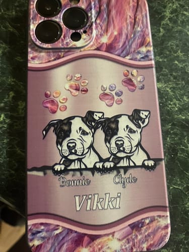 Customer photo review of Personalized Dog Phone Case Multi Colors