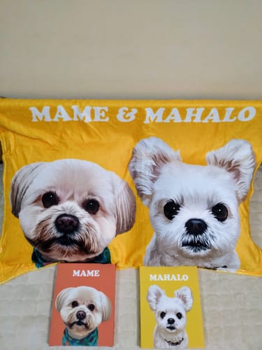 Customer photo review of Petcanva©オーダーメイド ペット似顔絵