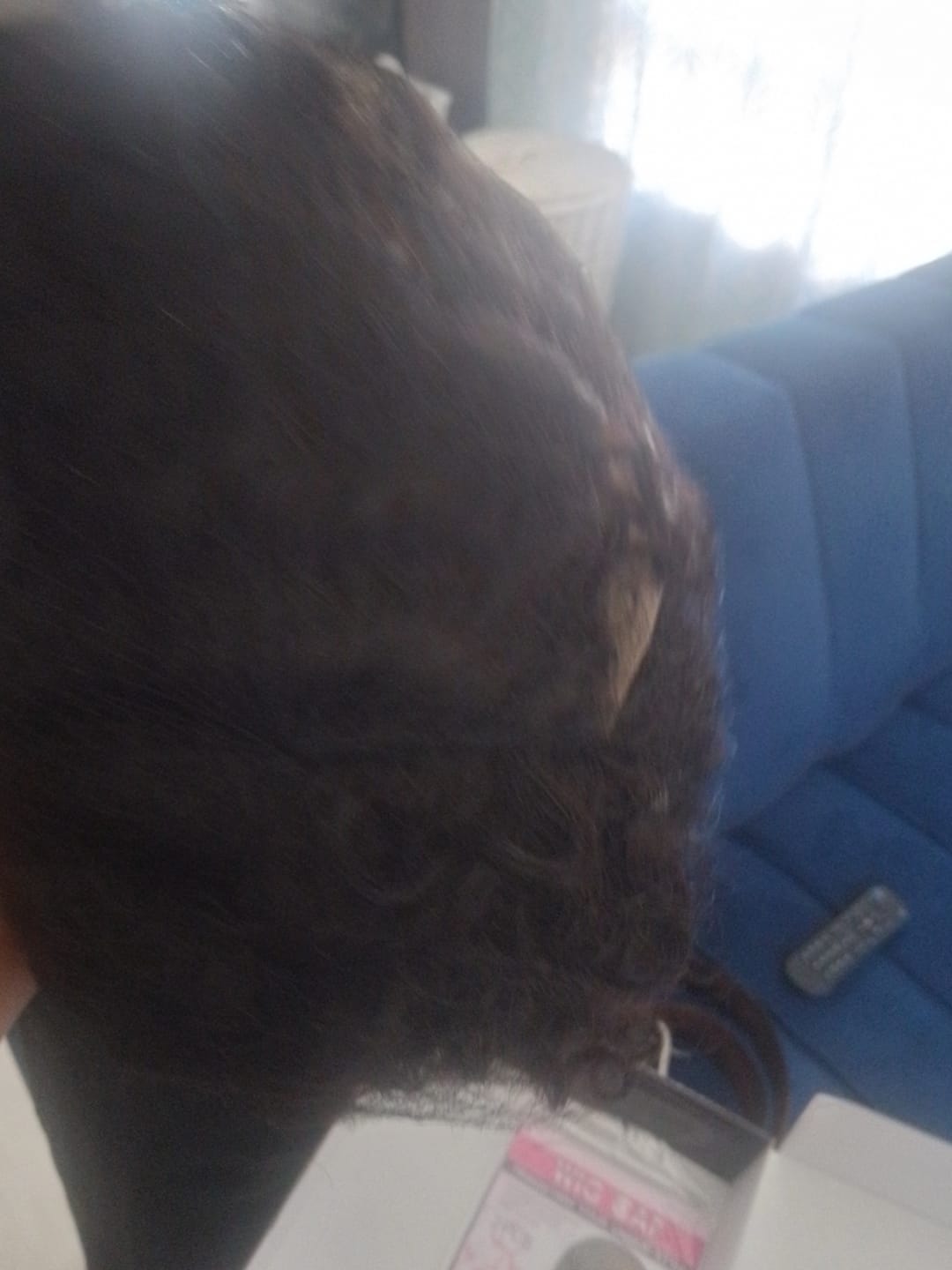 Customer photo review of Brazilian Lace Front Wig Deep Wave - 1B - 10"