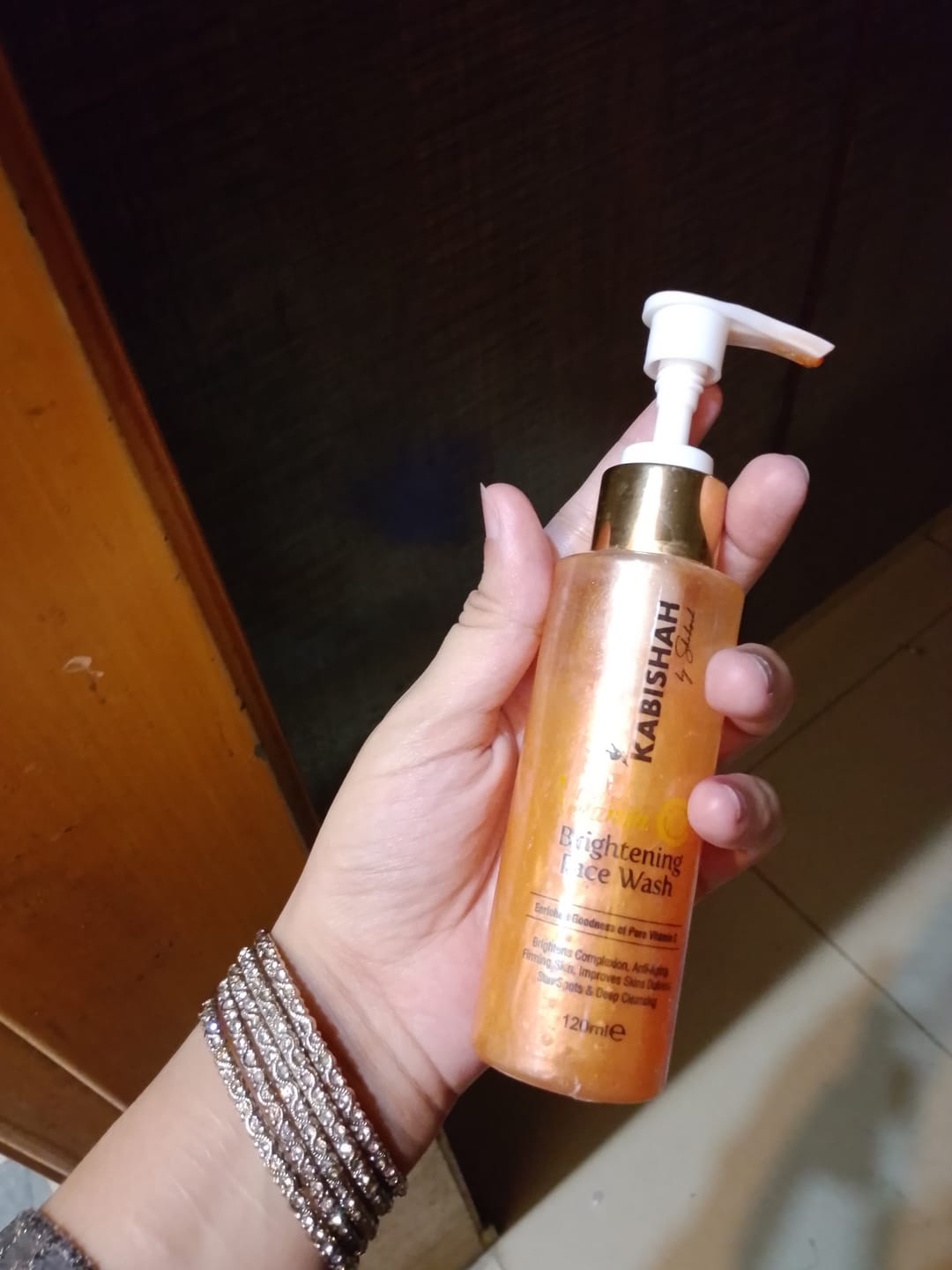 Customer photo review of Vitamin C Brightening Face Wash