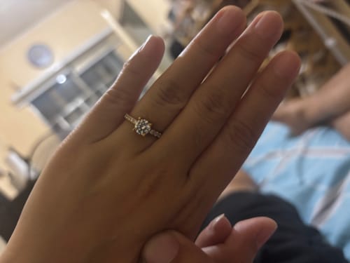 Customer photo review of 1ct Porto Engagement Ring (ON HAND)