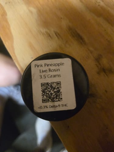 Customer photo review of Pink Pineapple Live Rosin