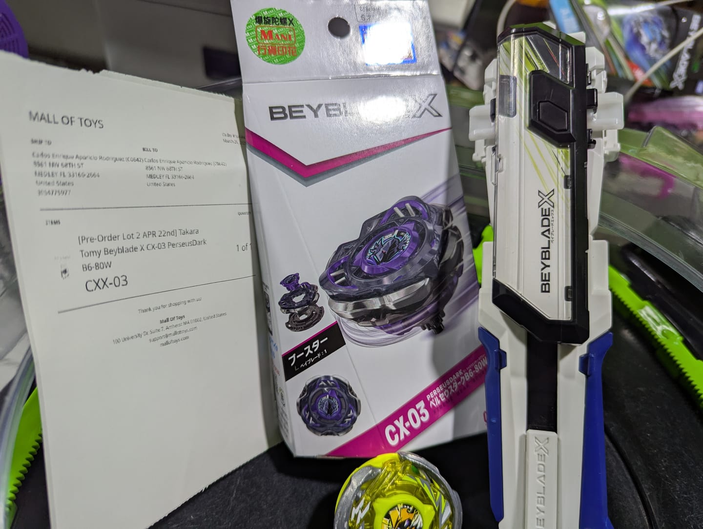 Customer photo review of [Pre-Order Lot 2 APR 22nd] Takara Tomy Beyblade X CX-03 PerseusDark B6-80W