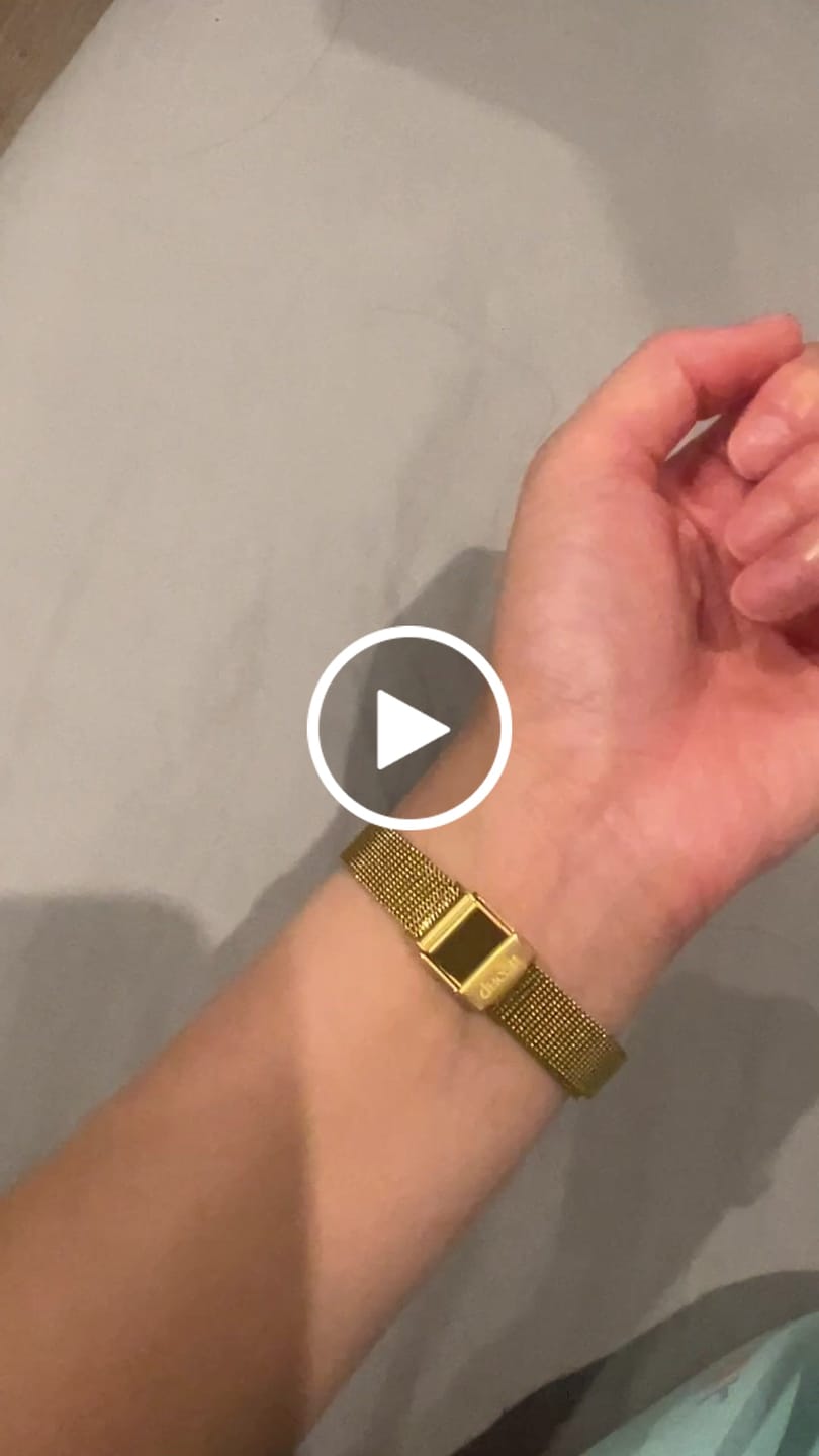 Customer video review of Mesh bracelet gold luxe