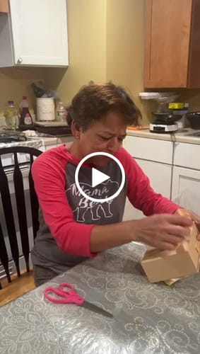 Customer video review of Dolly® Personalized Crochet Doll with Photo Card