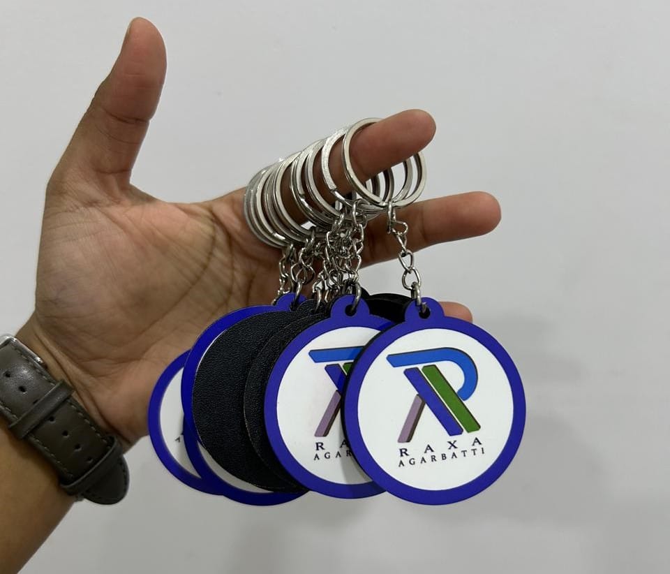 Customer photo review of Premium Customized Keychains | Best for Brand Promotion | PrintMine.in