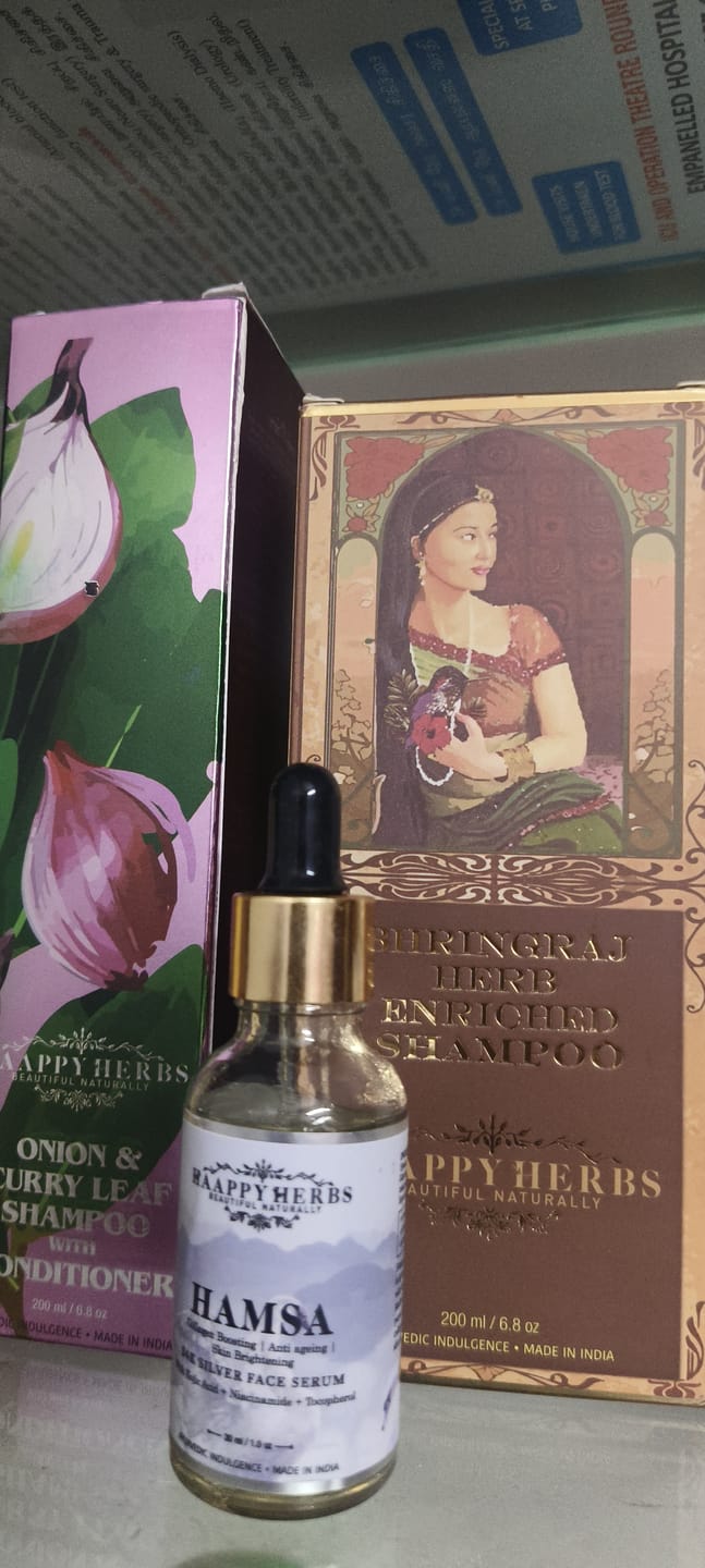 Customer photo review of Hamsa 24K Silver Face Serum (Collagen boosting , anti ageing and Skin brightening)