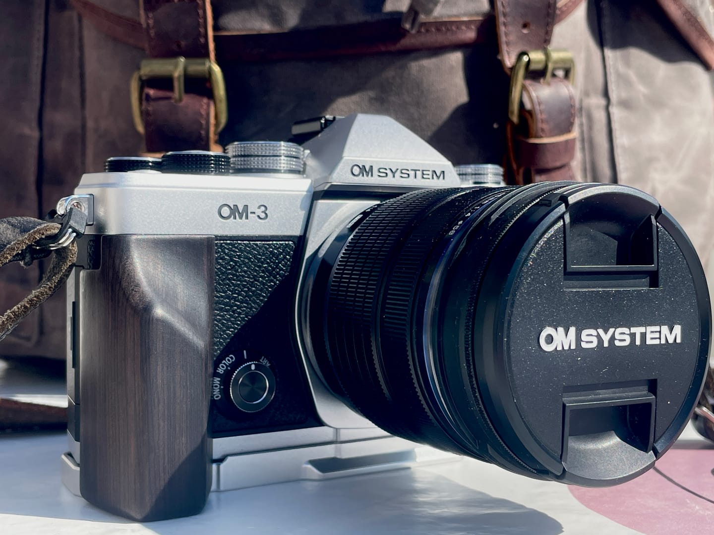 Customer photo review of Olympus OM3 Grip Wood MS Design