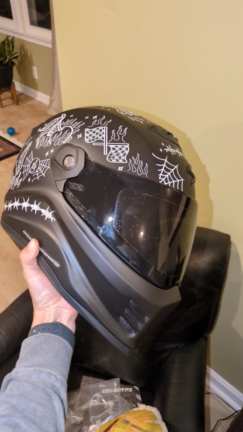 Customer photo review of Covert FX The Litas 2 Helmet - Matte Black