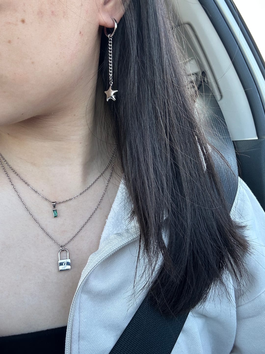 Customer photo review of Puffy Star Chain Charm
