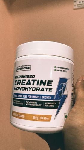 Customer photo review of Wellcore - Pure Micronised Creatine Monohydrate (307g, 83Servings) Tropical Tango