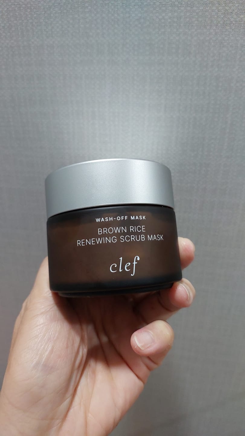 Customer photo review of CLEF Brown Rice Renewing Scrub Mask