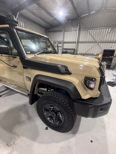 Customer photo review of Clear/Crystal LED Turn Signal Side Marker Indicator to suit Toyota LandCruiser 70 Series (09/2022+)